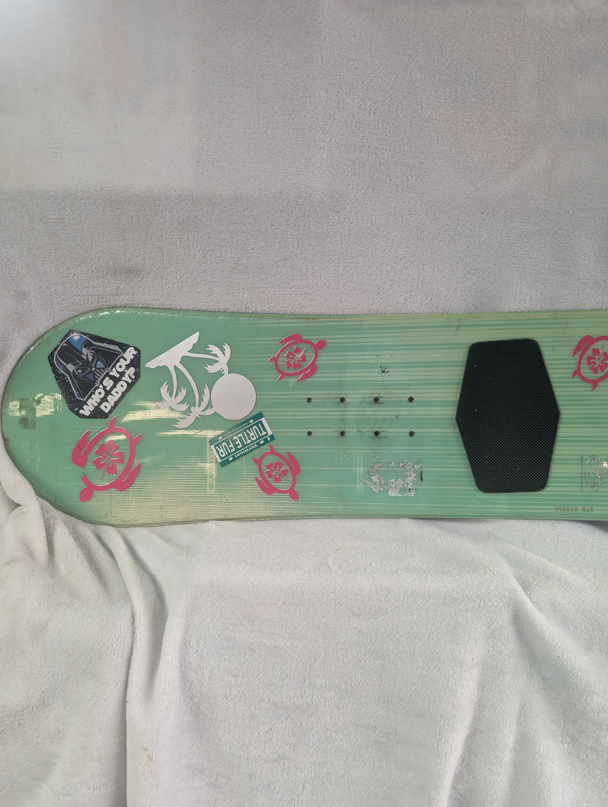 Salomon Snowboard Deck Only (No Bindings) Size 140 cm Color Green Condition Used