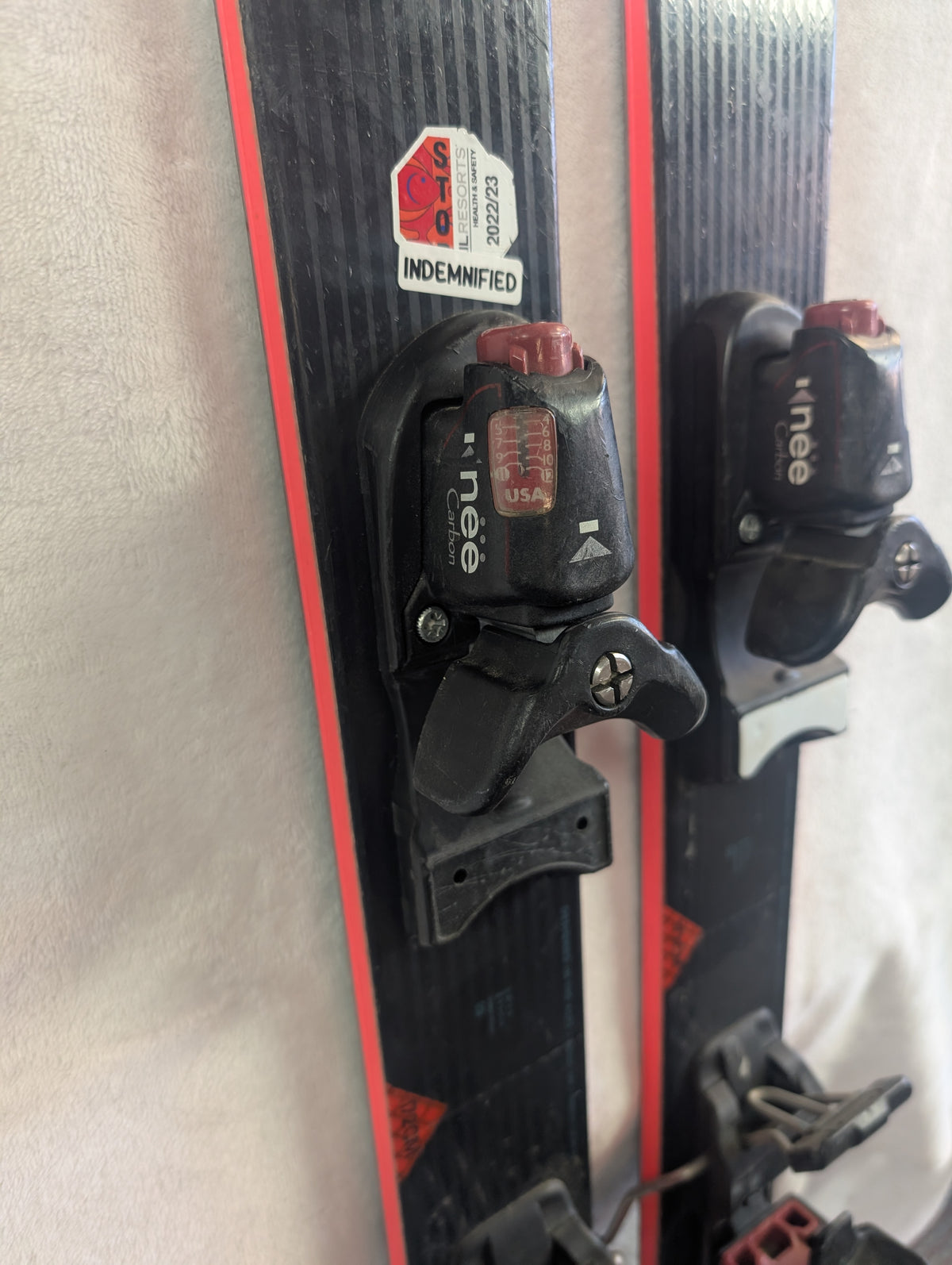 Rossignol E88hd Skis Nee Carbon Bindings Size 172cm Color Black Condition Used