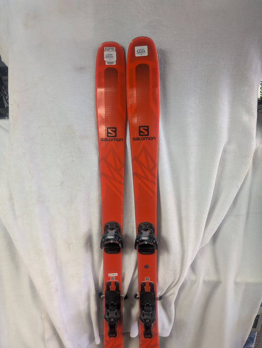 Salomon QST 85 Skis Salomon Bindings Size 169 cm Color Orange Condition Used
