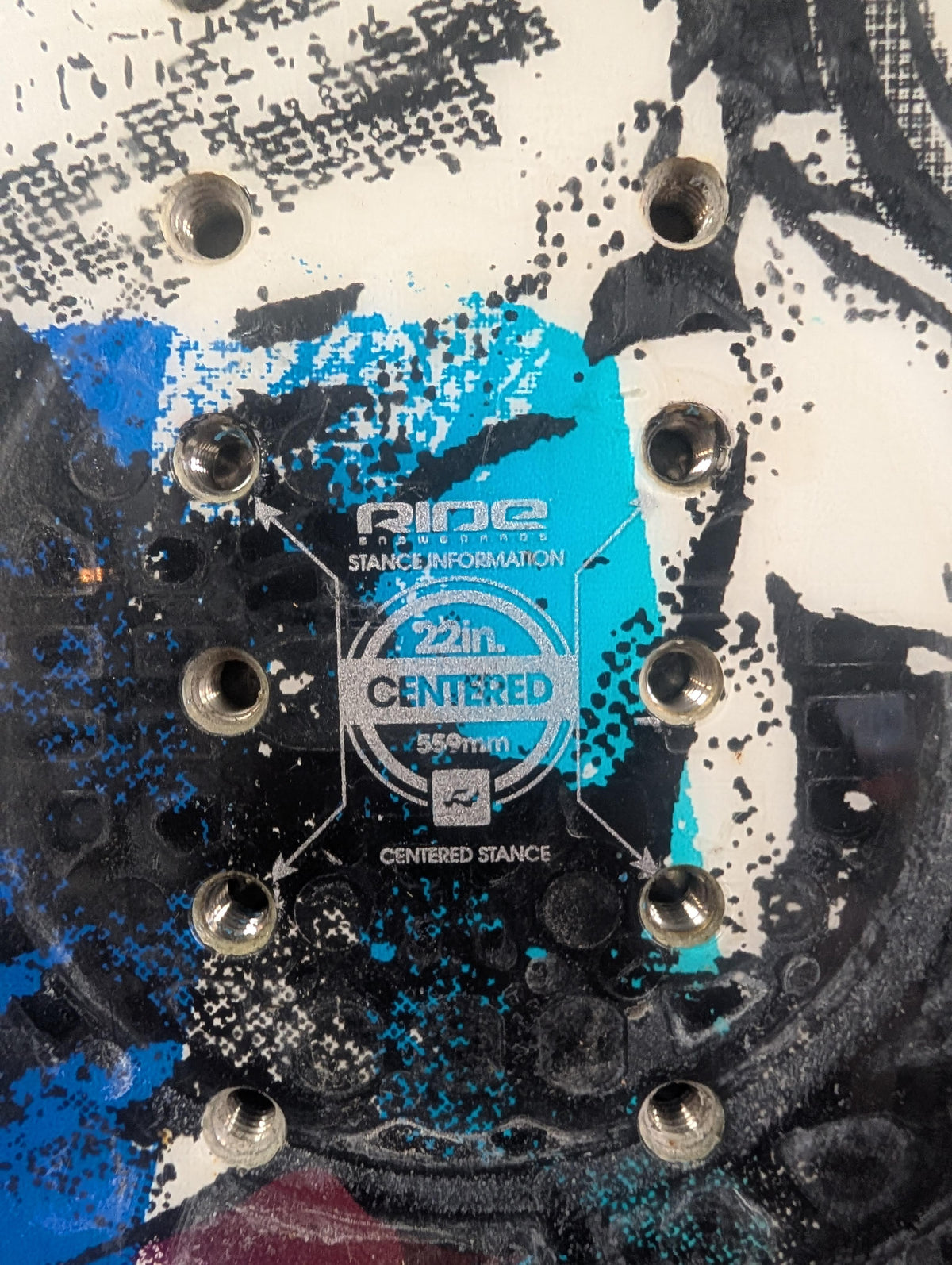 Ride Machete Snowboard Size 164wide cm Deck Only (no bindings) Color Blue Condition Used