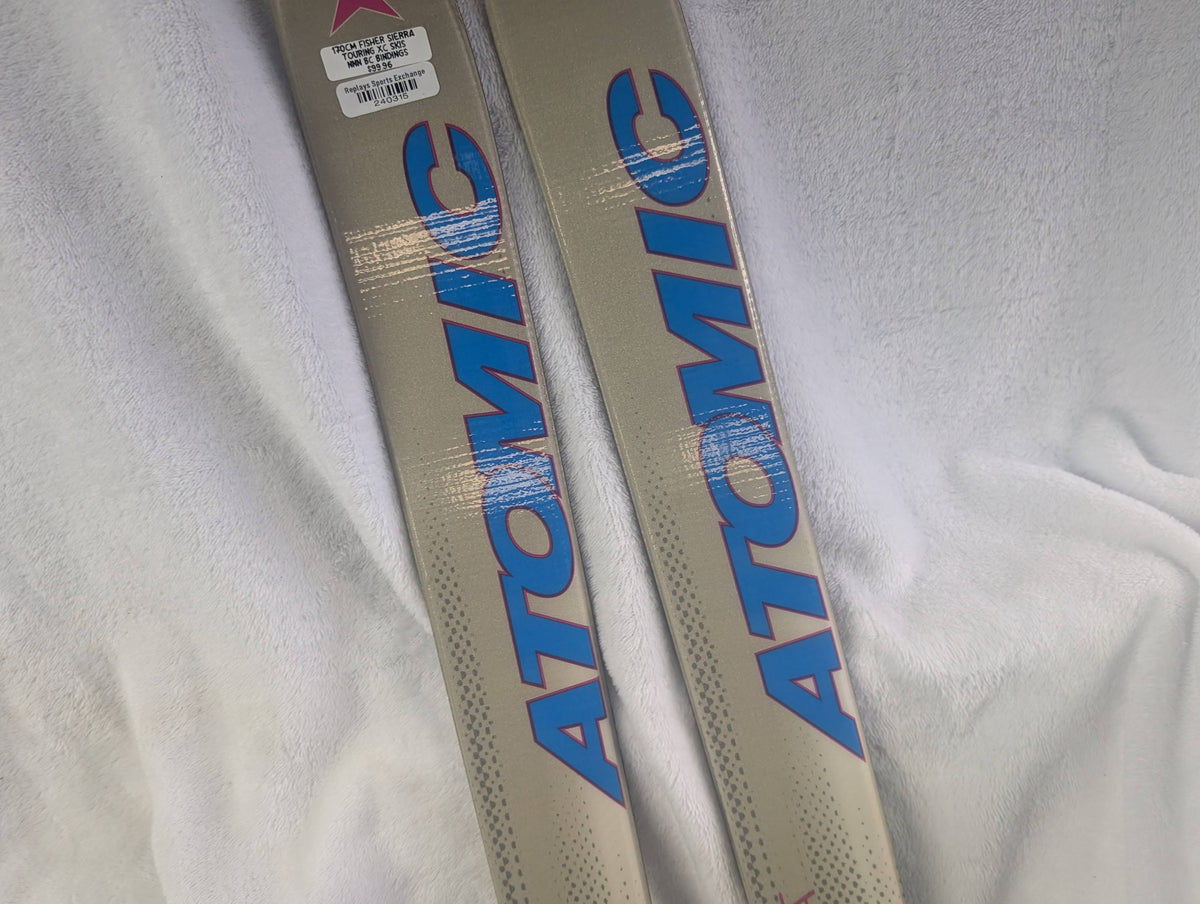 Atomic Sierra Touring Cross Country XC Skis with NNN BC Bindings Size 170 cm Color Blue Condition Used