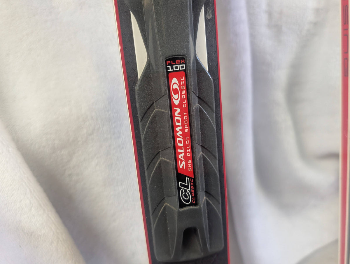 Fischer Cross Country Nordic Cruising XC Skis SNS Pilot Bindings Size 184 cm Red Used