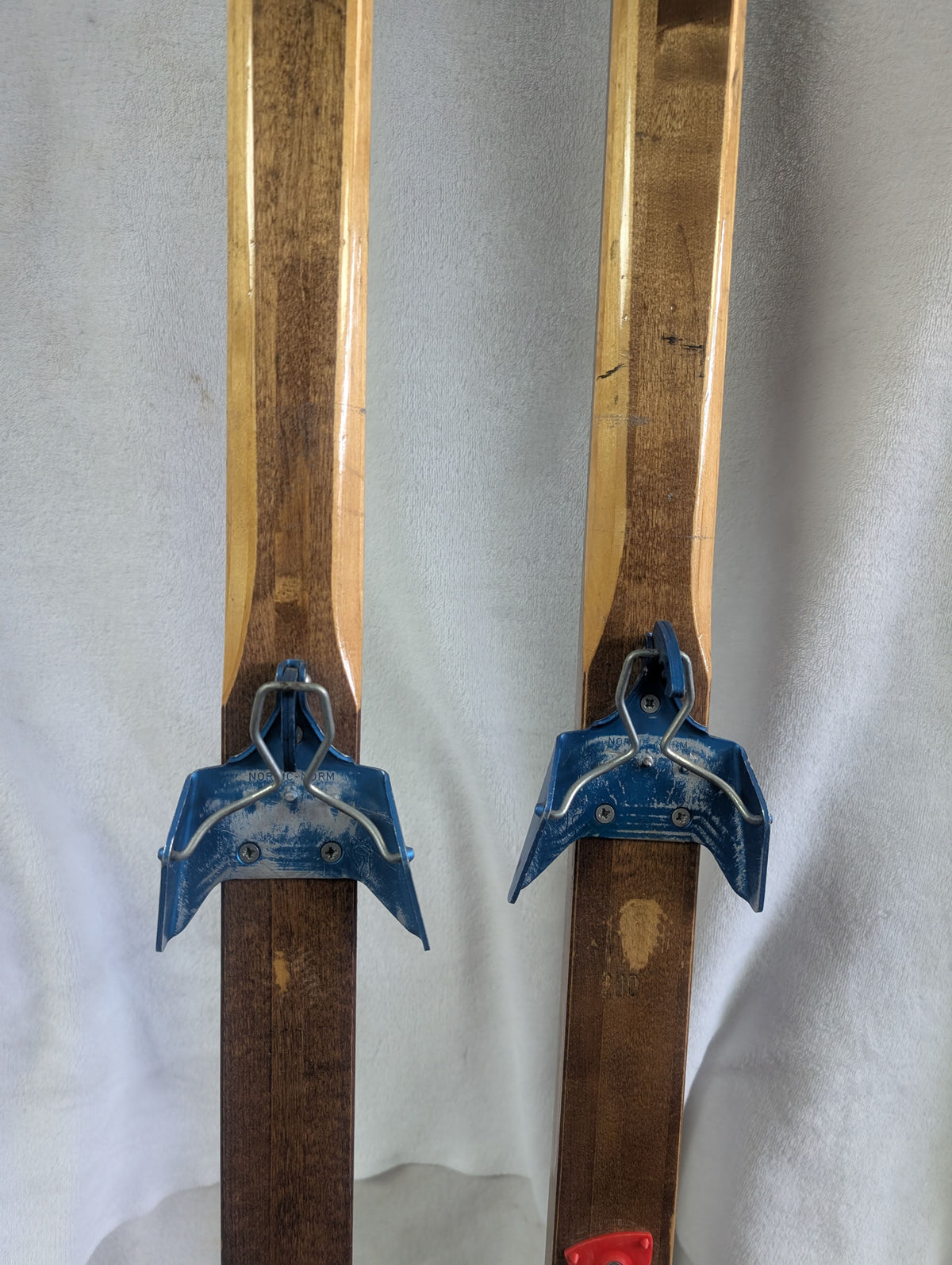 Laasanen Touring Cross Country XC Skis 75mm 3 Pin Bindings Size 200cm Color Brown Condition Used
