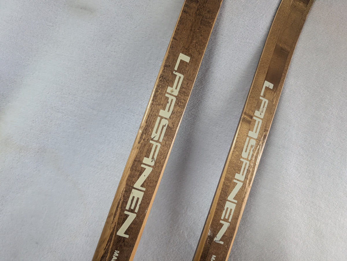 Laasanen Touring Cross Country XC Skis 75mm 3 Pin Bindings Size 200cm Color Brown Condition Used