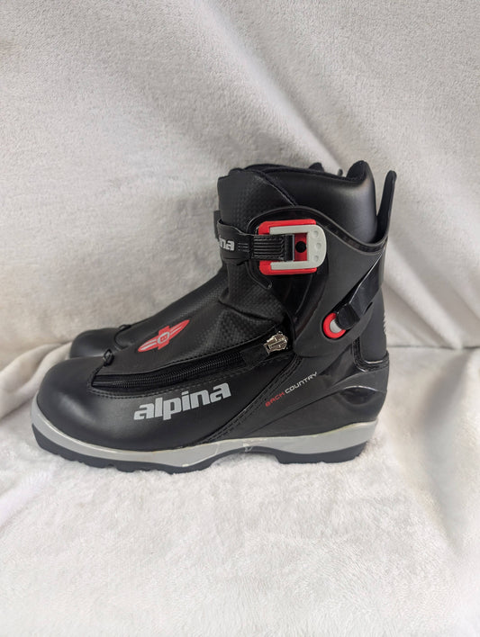 Alpina Back Country NNN BC Ski Boots Size 41 Color Black Condition Used XC