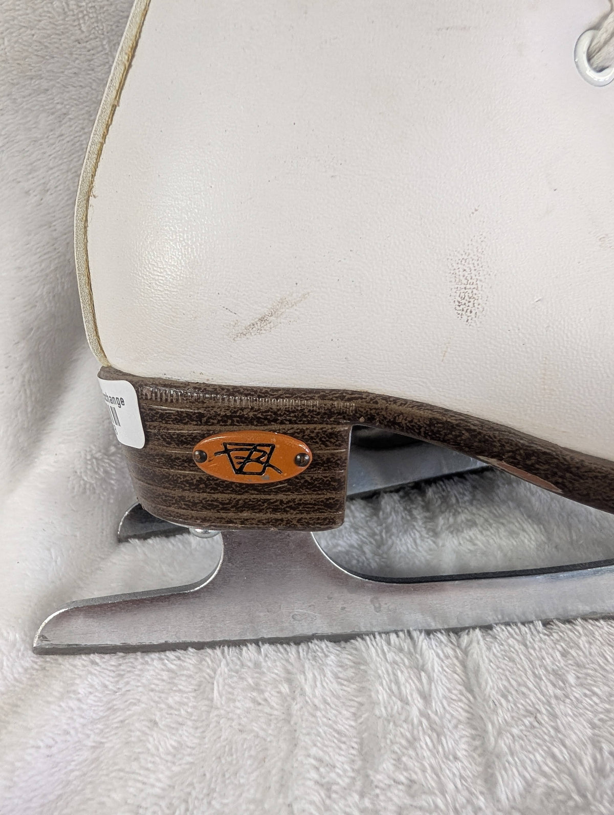 Riedell Kids Ice Figure Skates Size 10 Kids Color White Condition Used