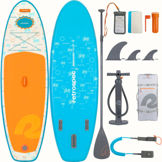Inflatable Standup Paddleboard iSUP Weekender Nano 8 ft  140 LB New Paddle Board