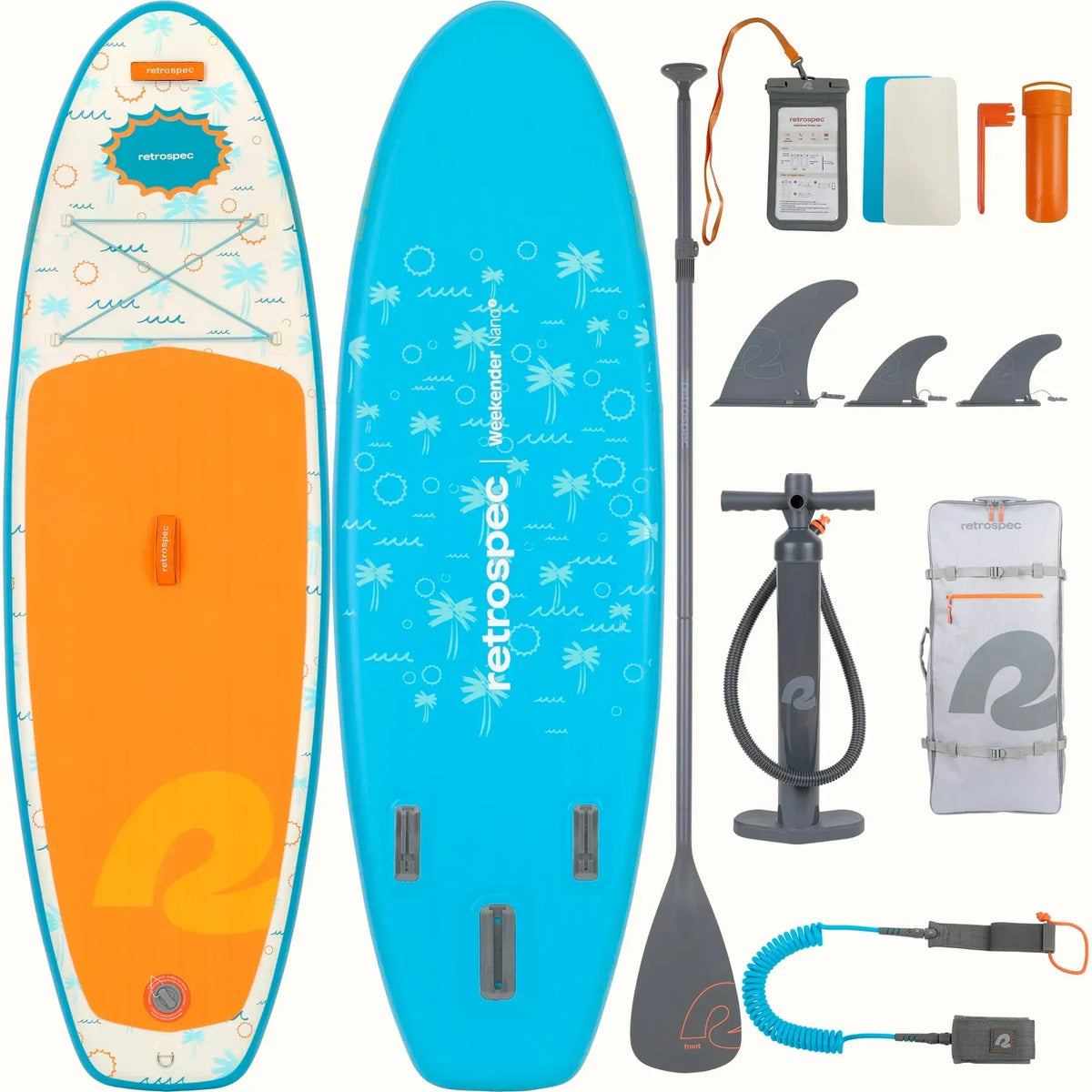 Inflatable Standup Paddleboard iSUP Weekender Nano 8 ft  140 LB New Paddle Board