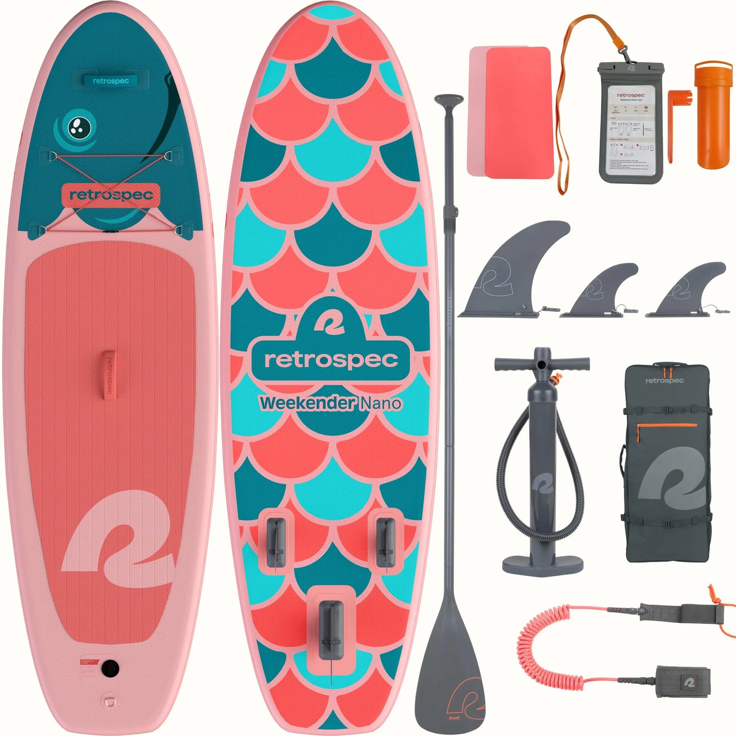 Inflatable Standup Paddleboard iSUP Weekender Nano 8 ft  140 LB New Paddle Board
