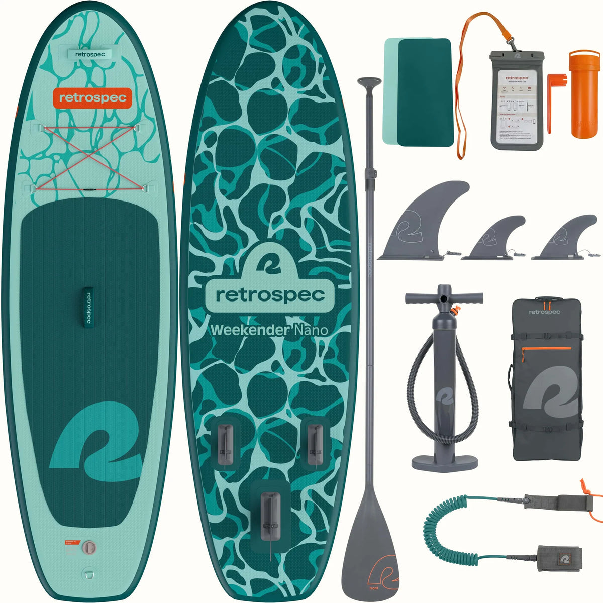 Inflatable Standup Paddleboard iSUP Weekender Nano 8 ft  140 LB New Paddle Board