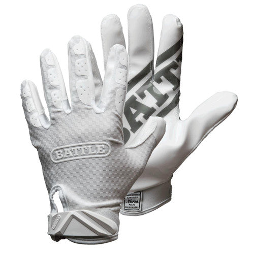 Battle Football Gloves Triple Threat Adult Receiver Gloves New