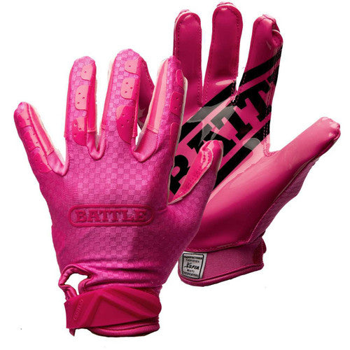 Battle Football Gloves Triple Threat Adult Receiver Gloves New