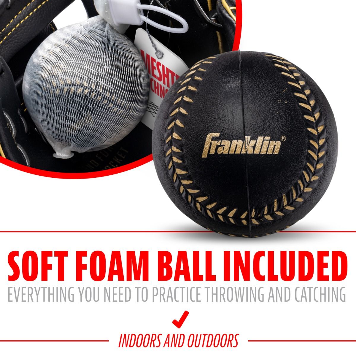 Franklin Baseball Mitt Teeball fielding glove size 9.5 In left hand right hand throw NEW