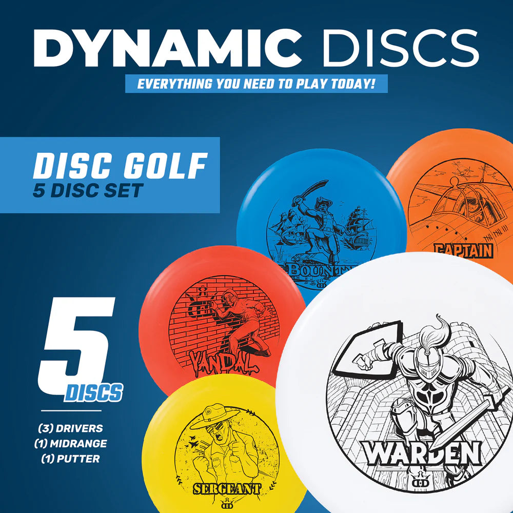 Dynamic Discs Discs Golf 5 Disc Set NEW