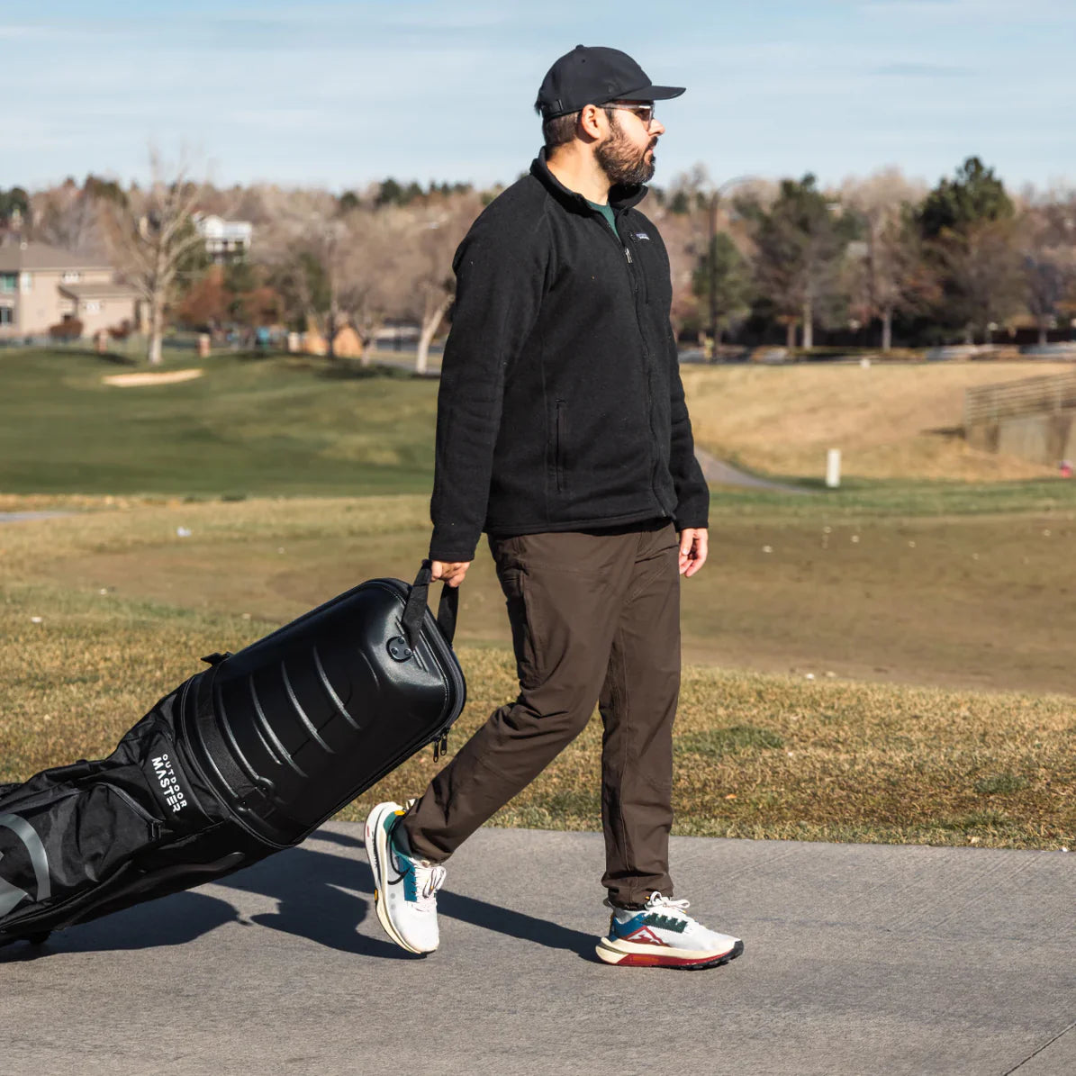 OutdoorMaster Horse Journey Golf Travel Bag Hard Case
