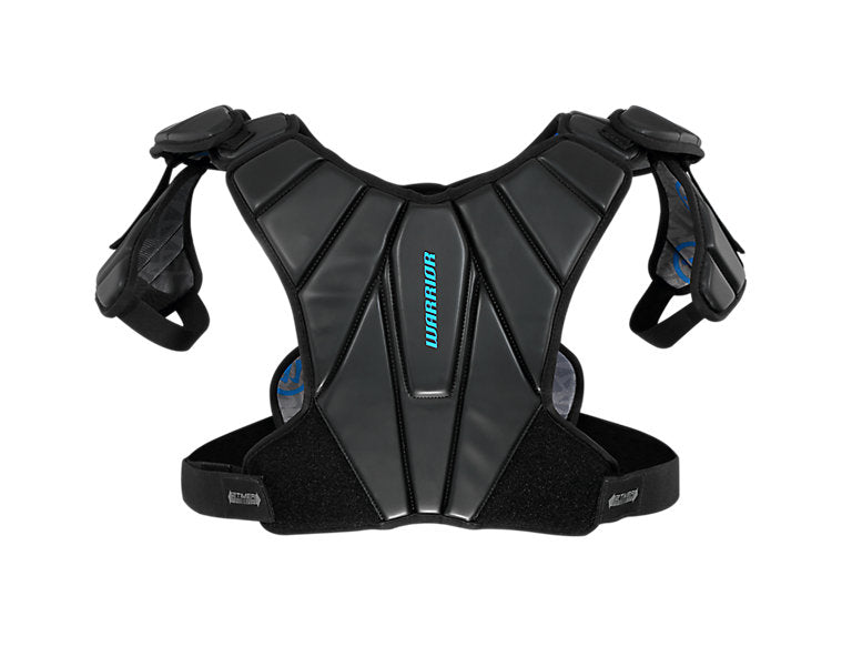 Warrior Lacrosse Shoulder Pads Evo Rise Black Size Youth YM-YL New