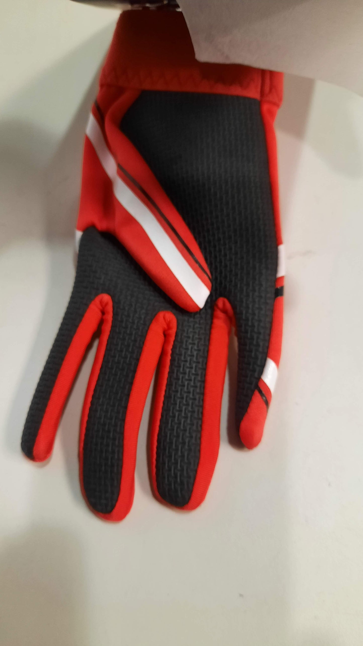 Franklin Receiver Football Gloves 1 Pair Stick Size Youth Medium Red New