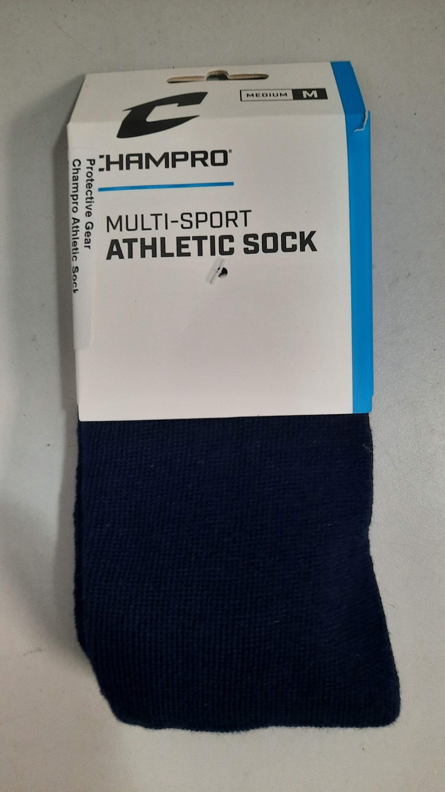 Champro Athletic Socks Size Medium Color Navy Blue Multi-Sport Condition New