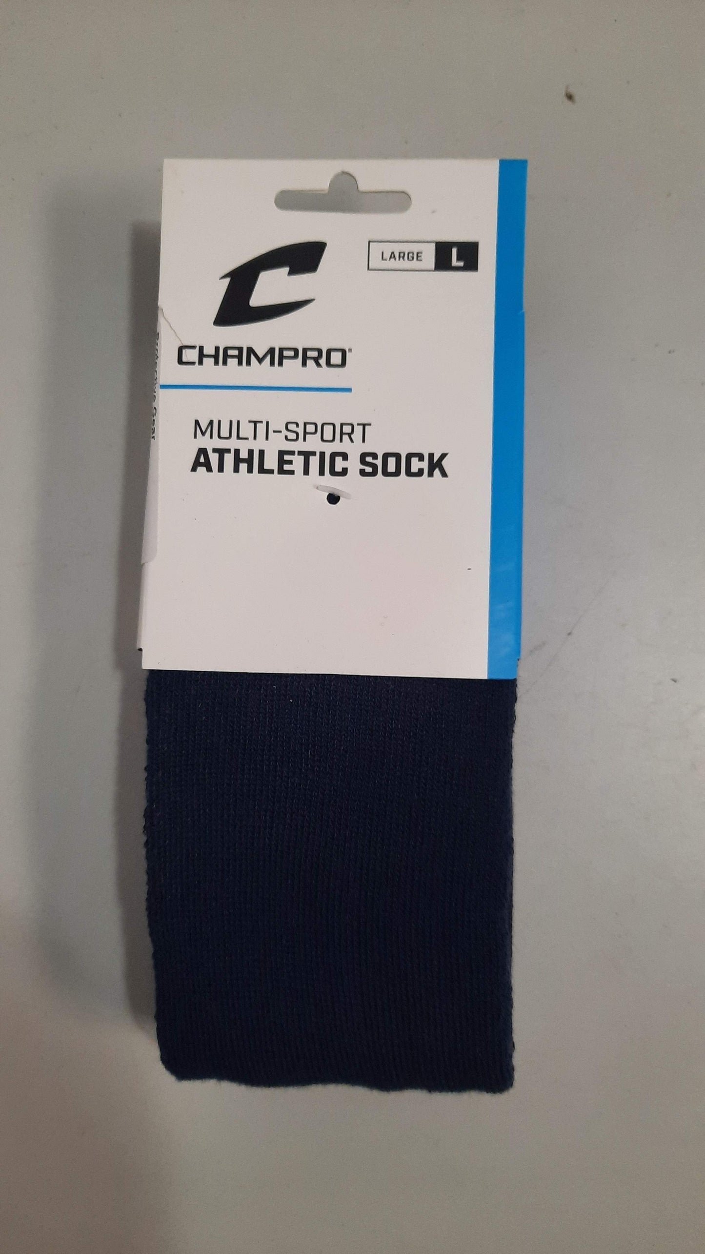 Champro Athletic Socks Size Large Color Navy Blue Multi-Sport Condition New