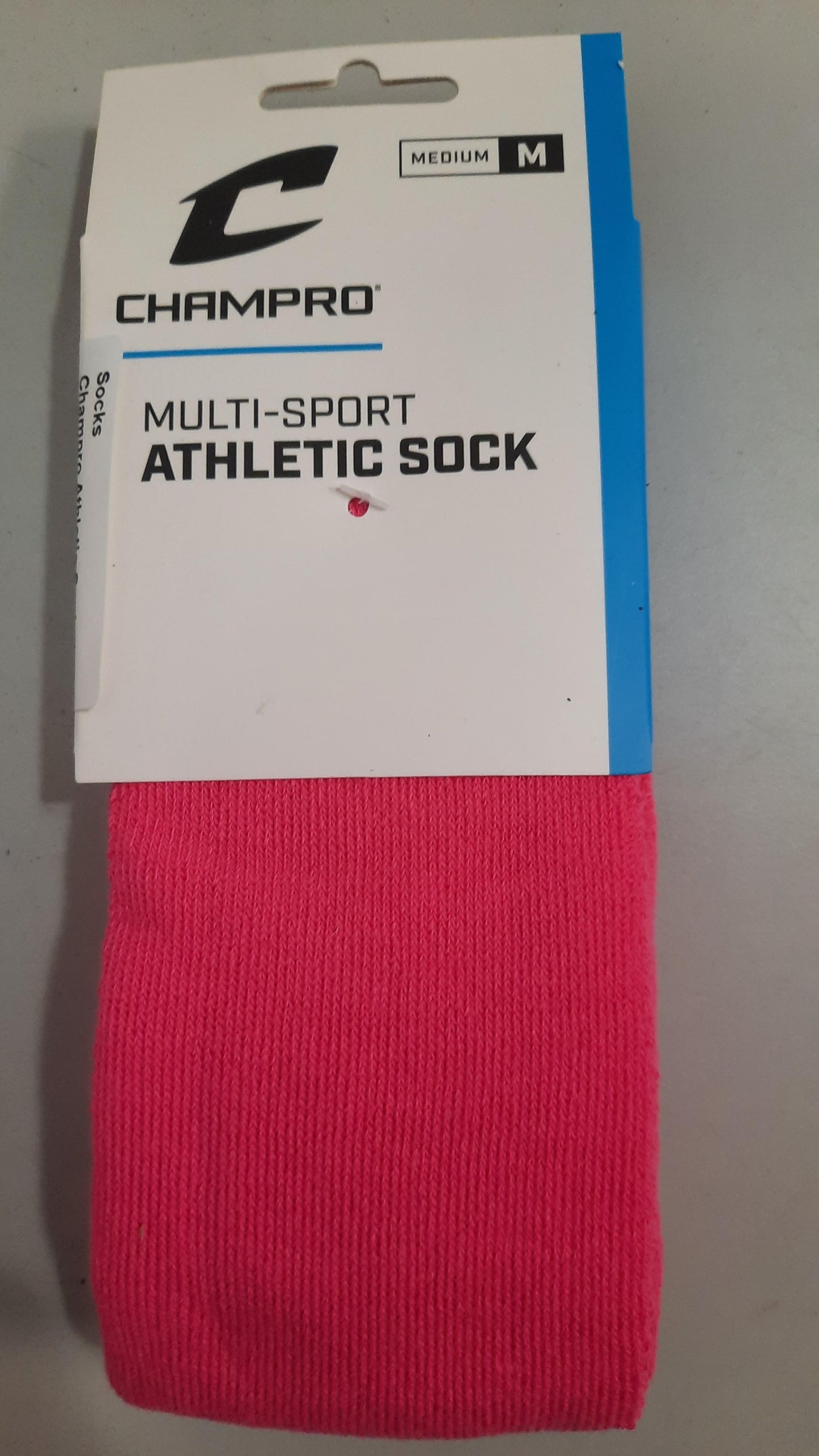 Champro Athletic Socks Size Medium Color Pink Multi-Sport Condition New