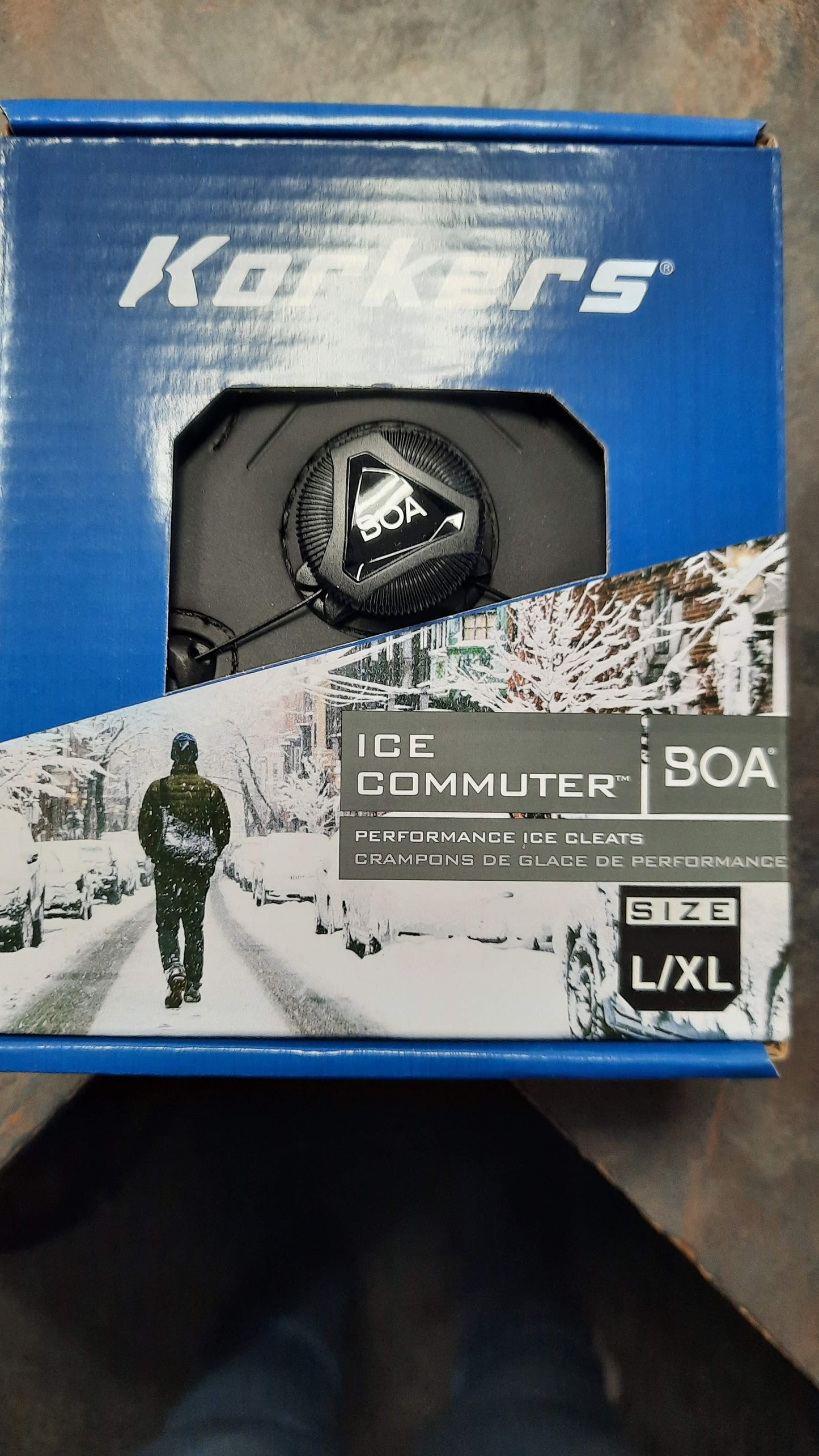 Korkers Ice Commuter Ice Cleats With Boa Size S /M or L/XL