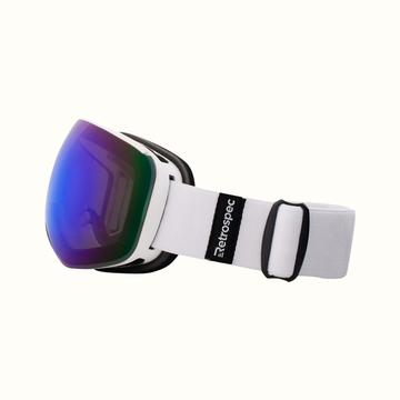 Retrospec G4 Youth Goggles Frame Color Matte Artic, Lens Color Topaz Revo, Youth Size New