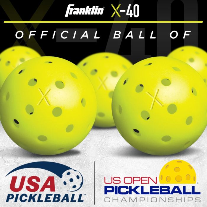 Franklin Pickleball X-40 Outdoor 3 Pack Optic Yellow