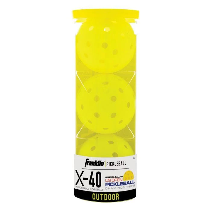 Franklin Pickleball X-40 Outdoor 3 Pack Optic Yellow