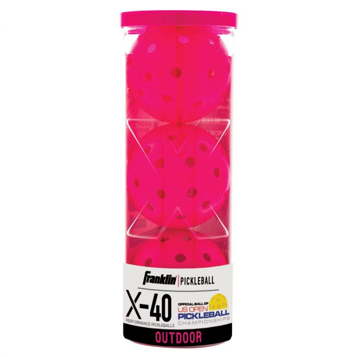 Franklin Pickleball X-40 Outdoor 3 Pack Pink