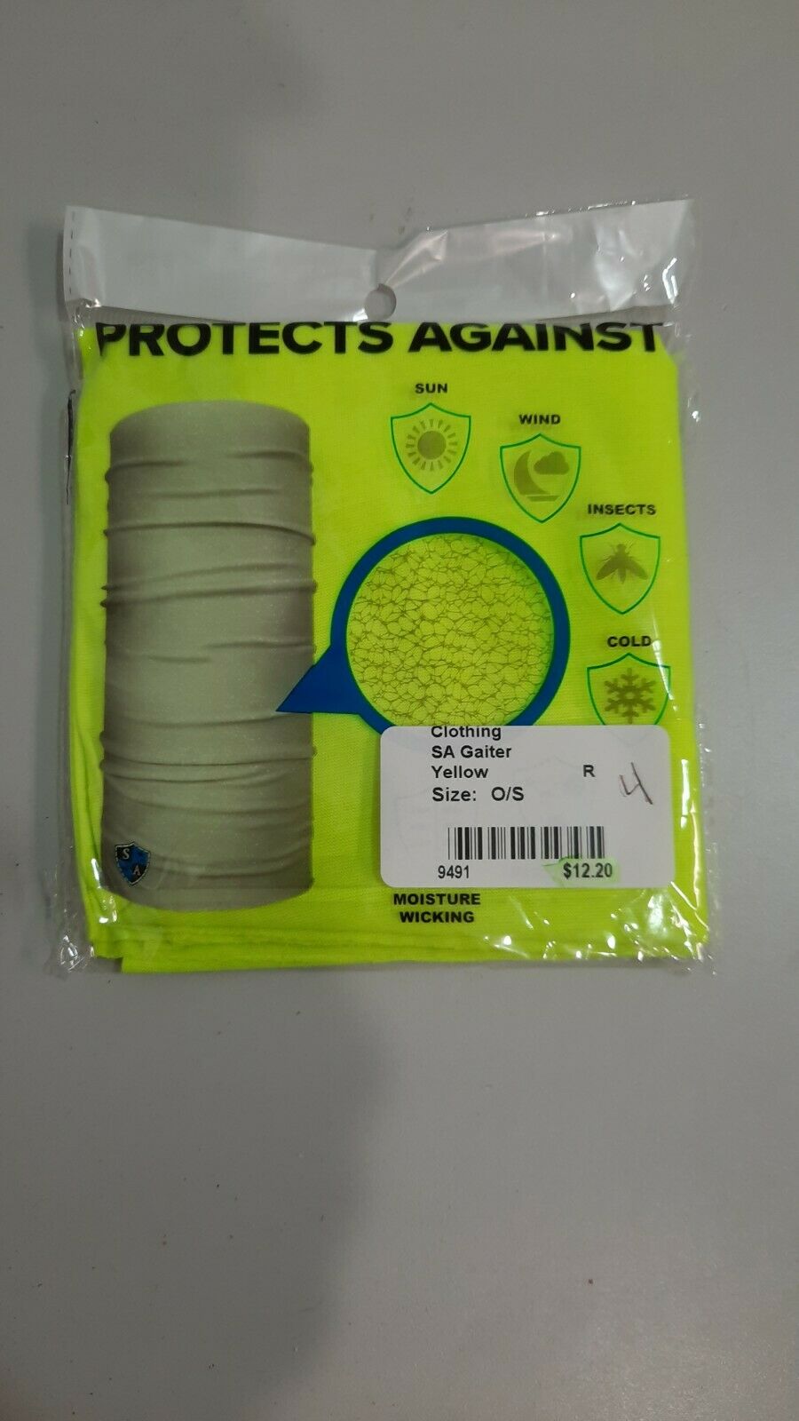 SA Co. Face shield protex against Sun wind  Insect Particles One size fits all