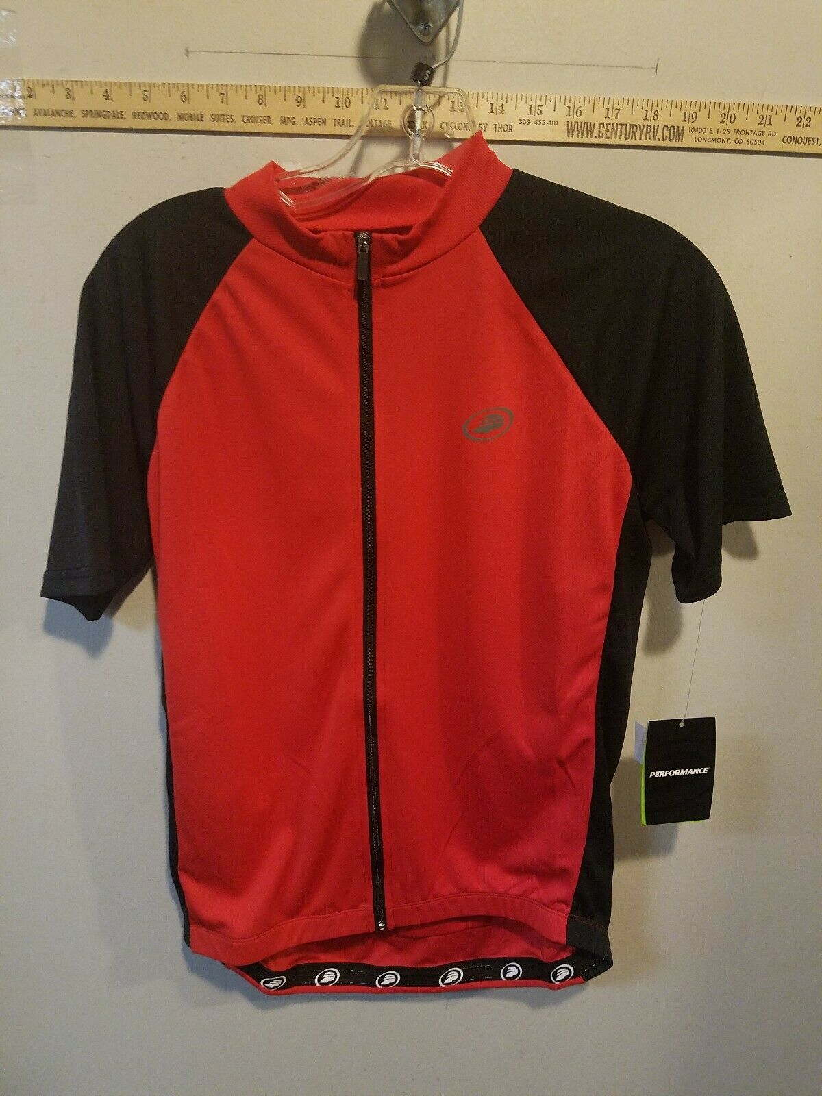 Performance Club Cycling Jersey Red New Clearance
