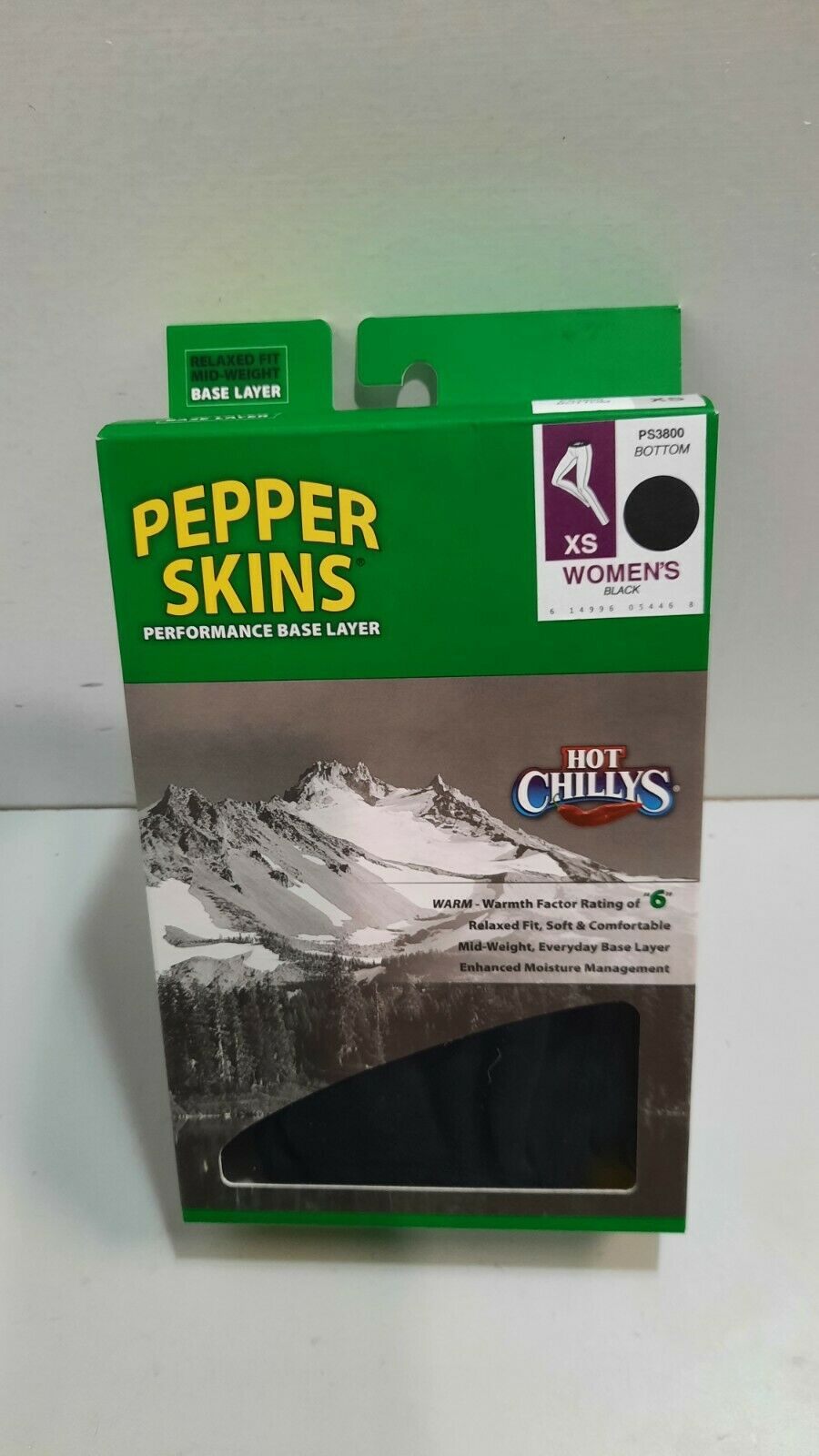 Hot Chillys Pepper Skins Performance Base Layer Size Women XS Black Pants Winterwear