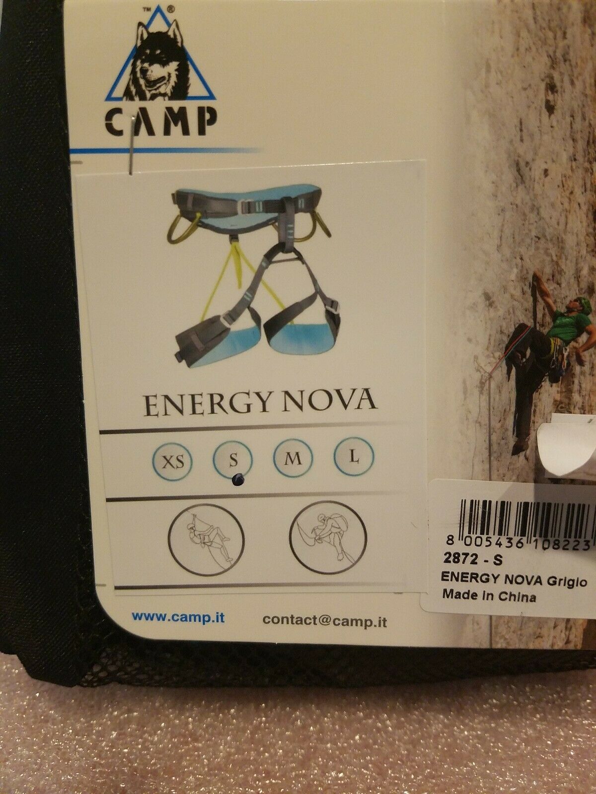 Camp Energy Nova Climbing Harness Rock Climbing NEW