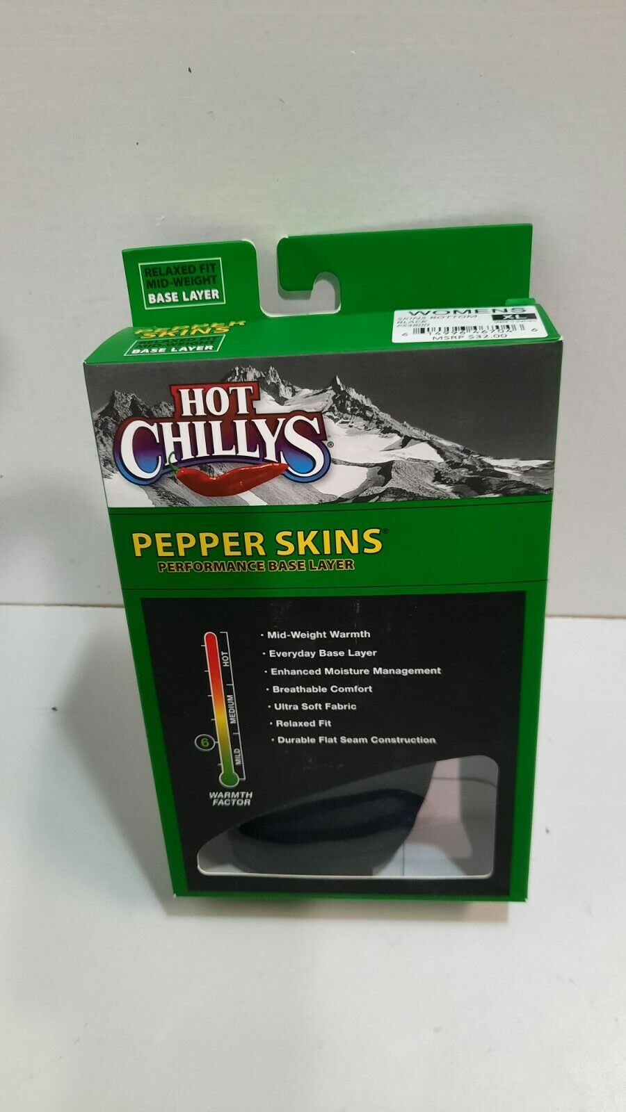 Hot Chillys Performance Base Layer Size Women  XL
