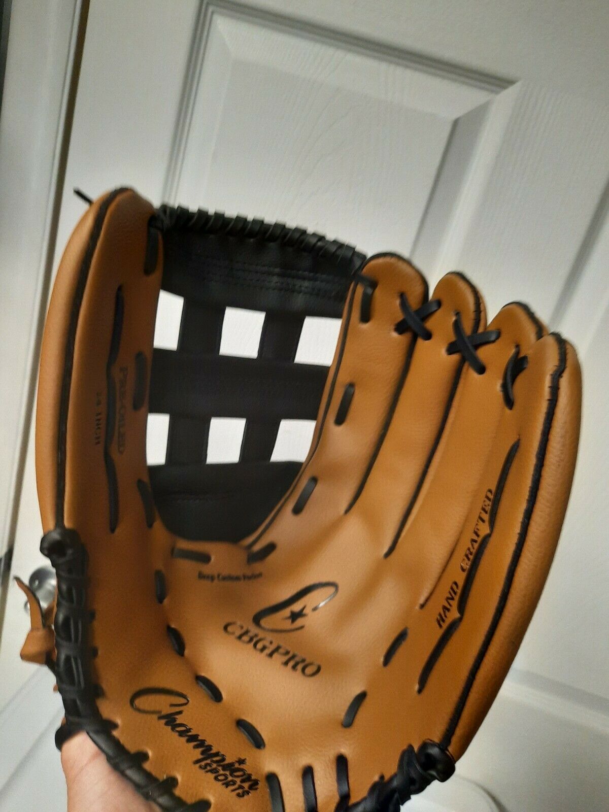 Champion RHT 14 Inch Baseball Mitt Glove Synthetic Leather CBGPro Brown New