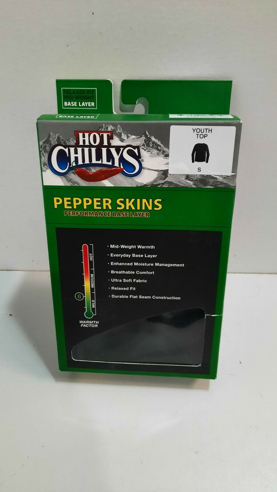 Hot Chillys Pepper Skins Performance Base Layer Size Youth Small Shirt Winterwear