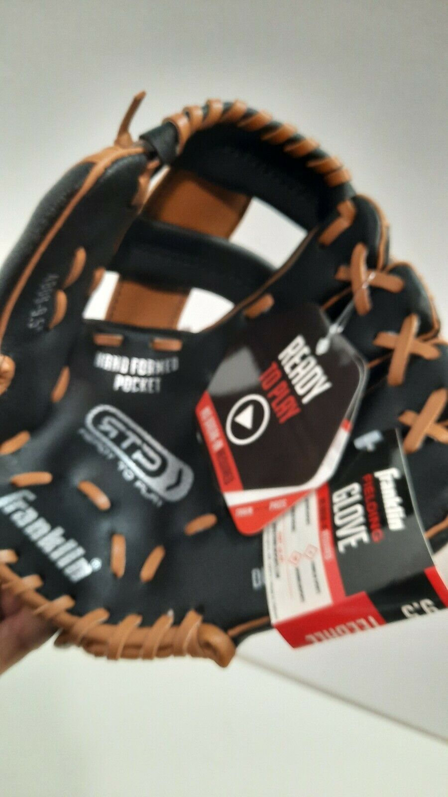 Franklin Baseball Mitt ready to play fielding glove size 9.5 In left hand right hand throwing NEW