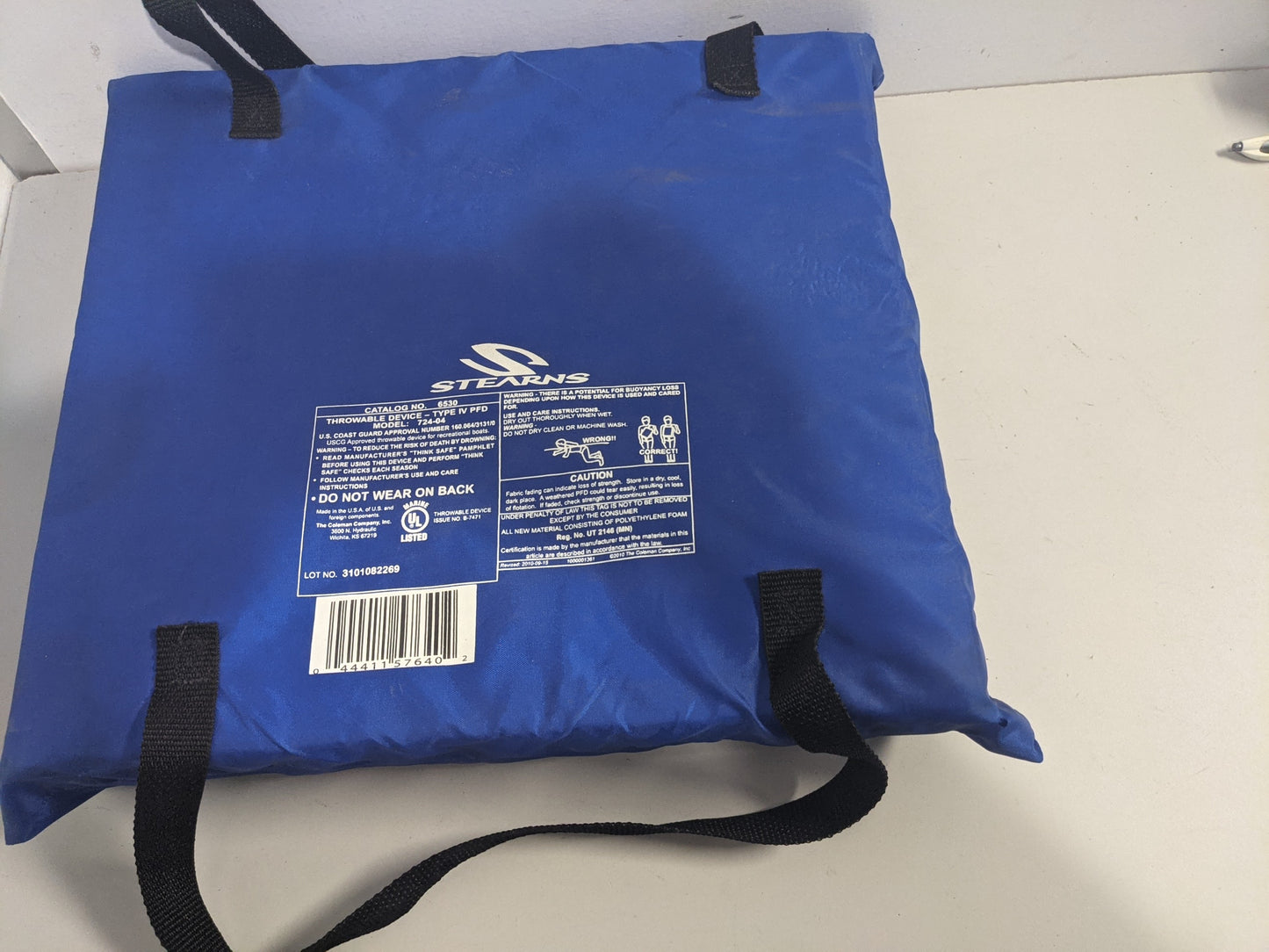 Stearns Type IV PFD Throwable Blue Used