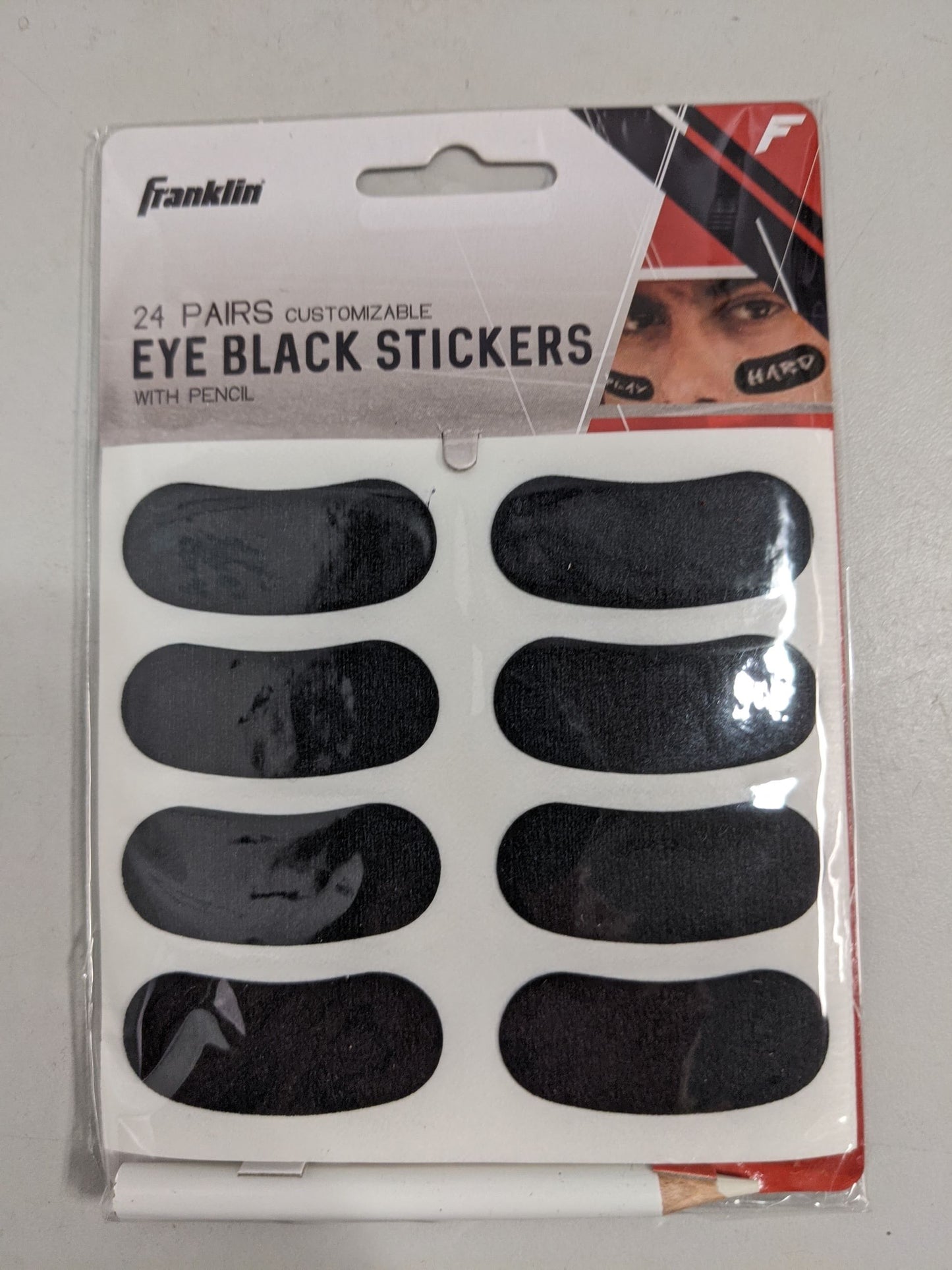 Franklin Eye Black Stickers New Black