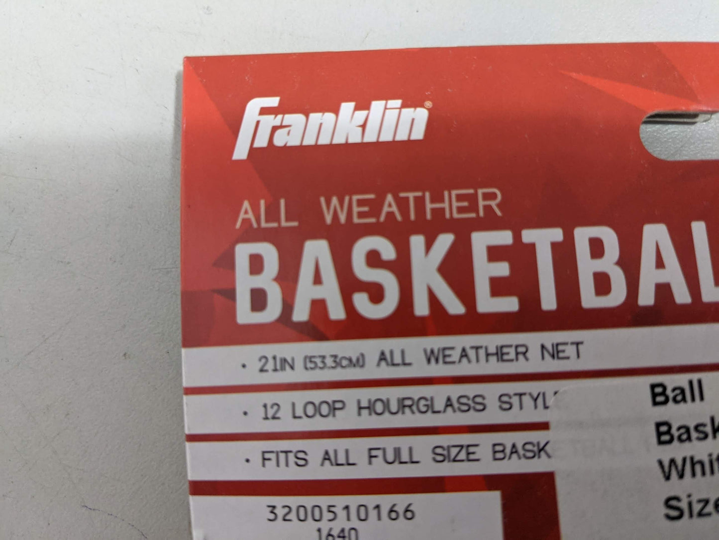 Franklin Basketball Net, White, New