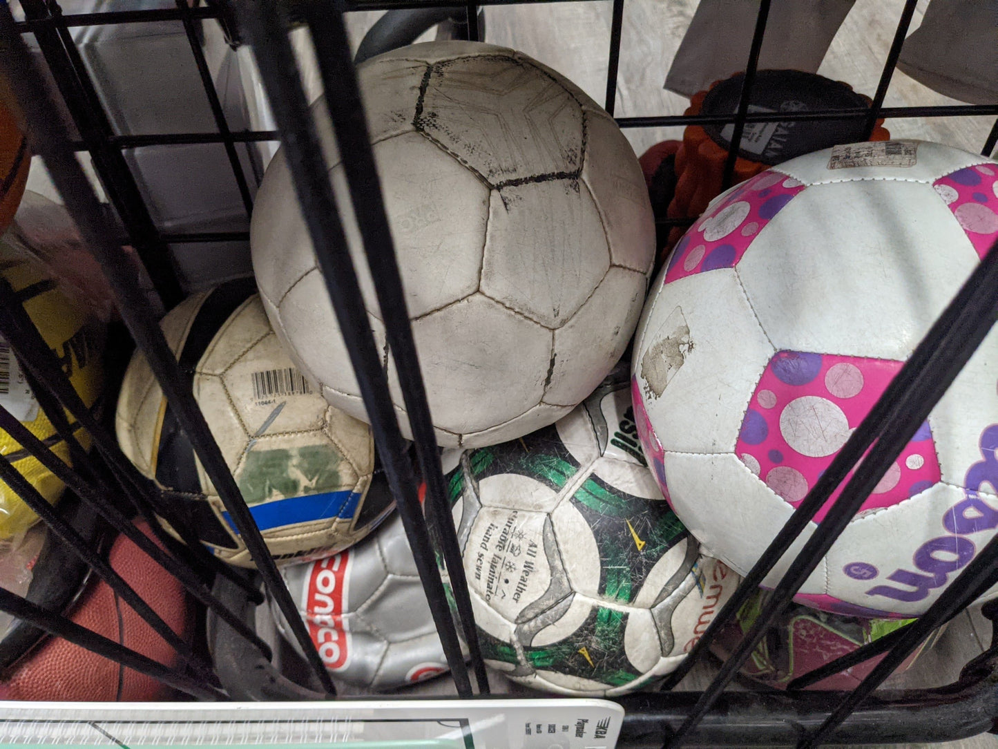 Balls Pucks, 5" and smaller, Assorted  Colors,  Used,  One Piece