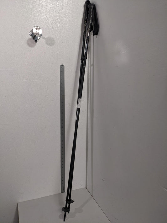 Komperdell Radical Series Anthrazite Ski Poles, 130 cm, Black, NEW