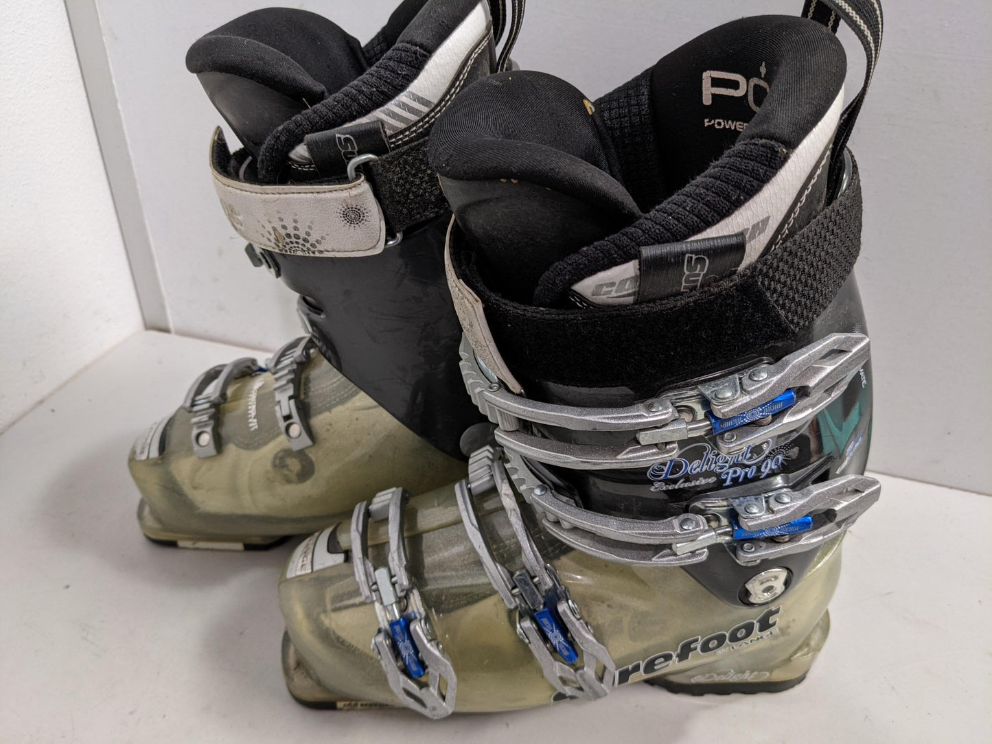Lange Surefoot Delight Pro 90 Women's Ski Boots Size Mondo 24.5 Black Used