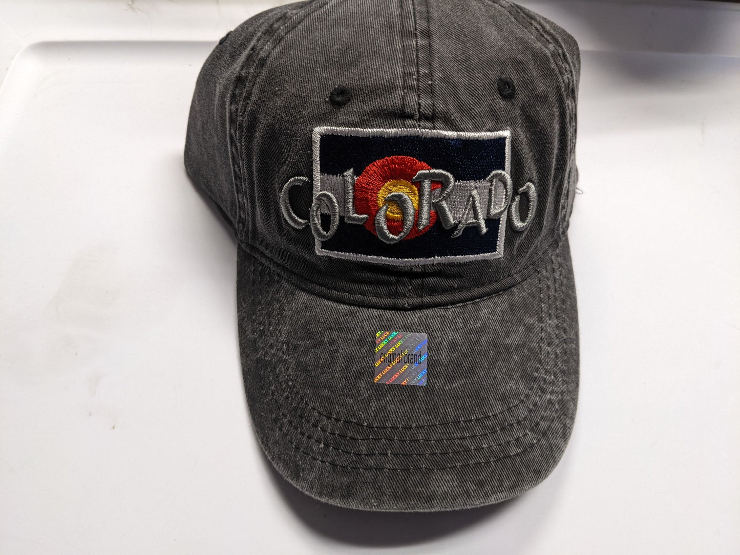 Lucky 7 Colorado Flag Hats One Size Denim NEW Clearance Locally