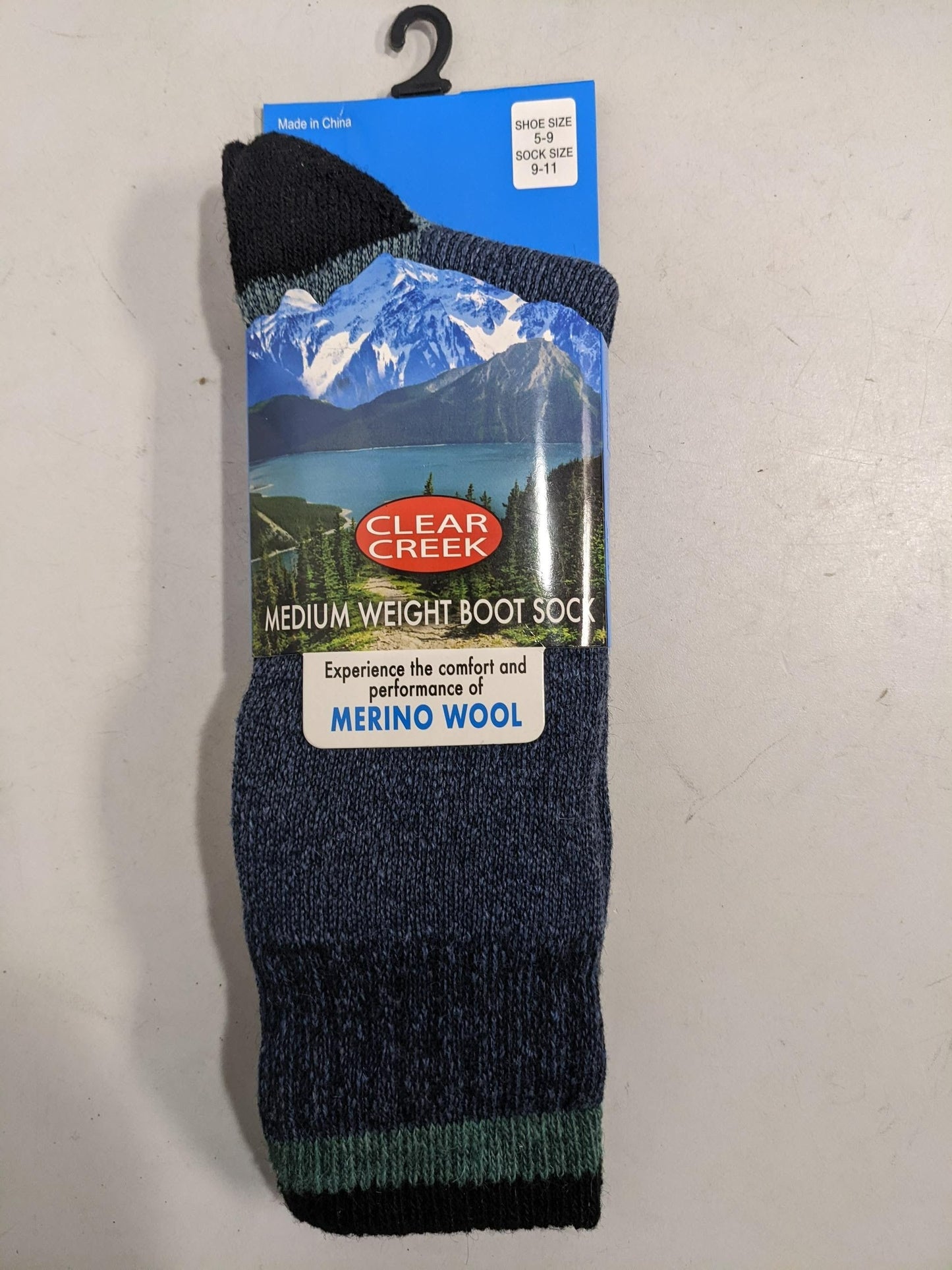 Clear Creek Merino Wool Socks Shoe size 5-9 Assorted Colors NEW