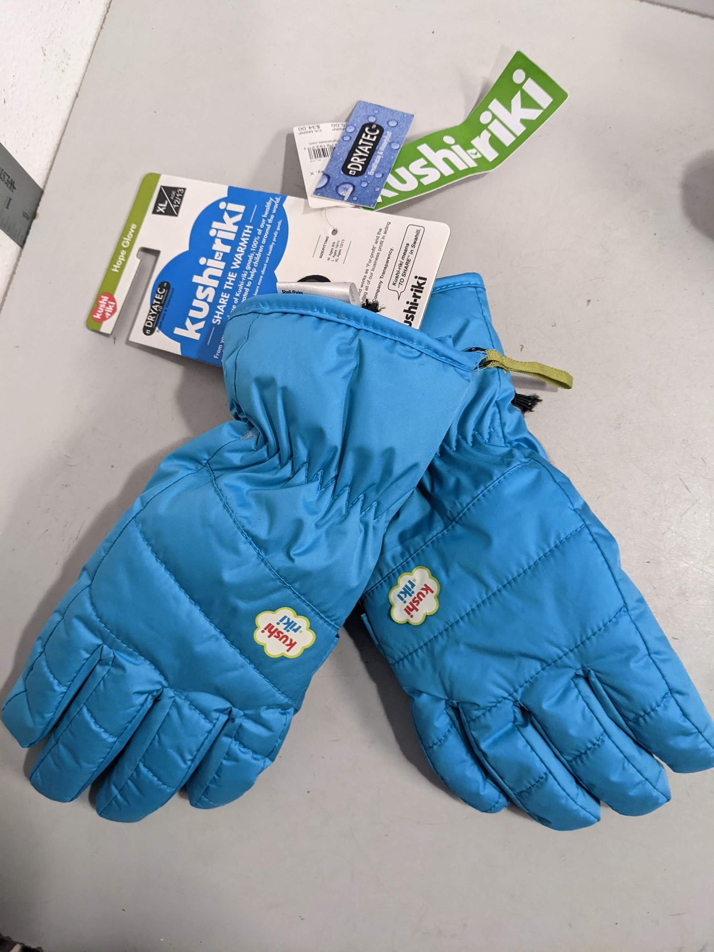 Kushi Riki  Hope Gloves Youth XL Blue NEW