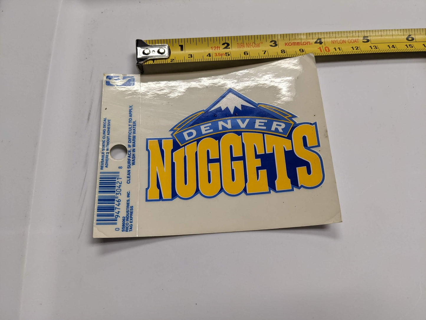 Window Cling Denver Nuggets New
