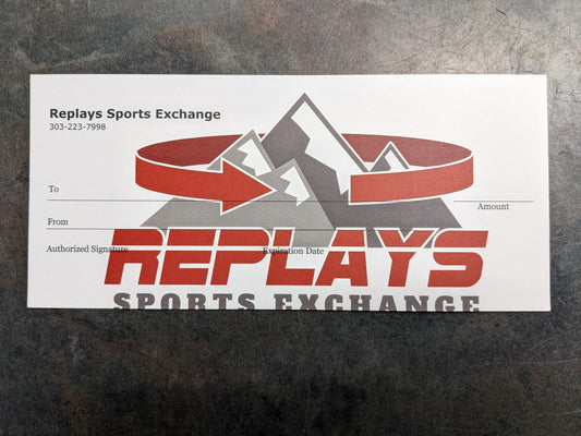Replays Sports Exchange Gift card $25