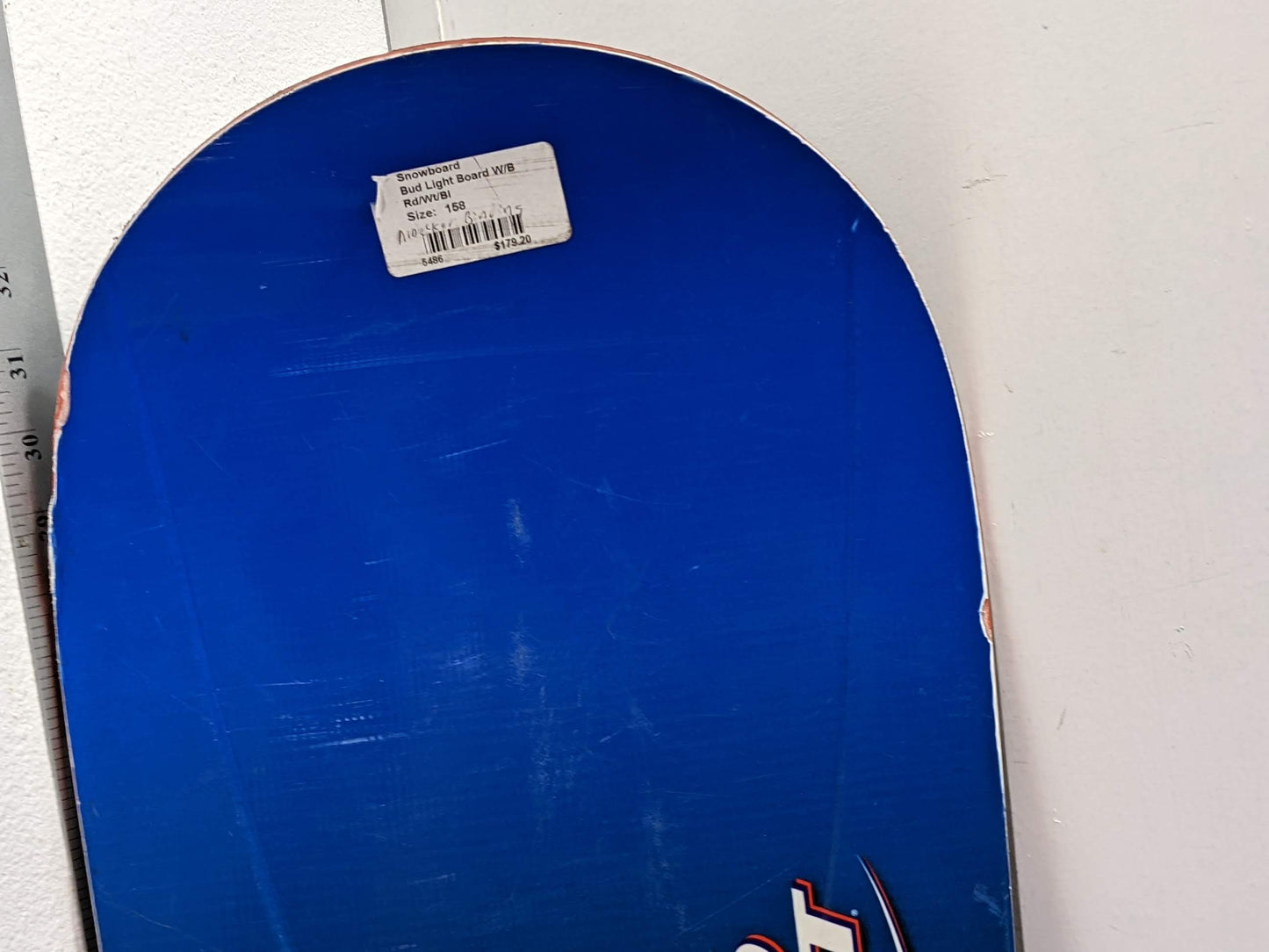Bud Light Snowboard (Deck Only) Size 158 cm Blue Used