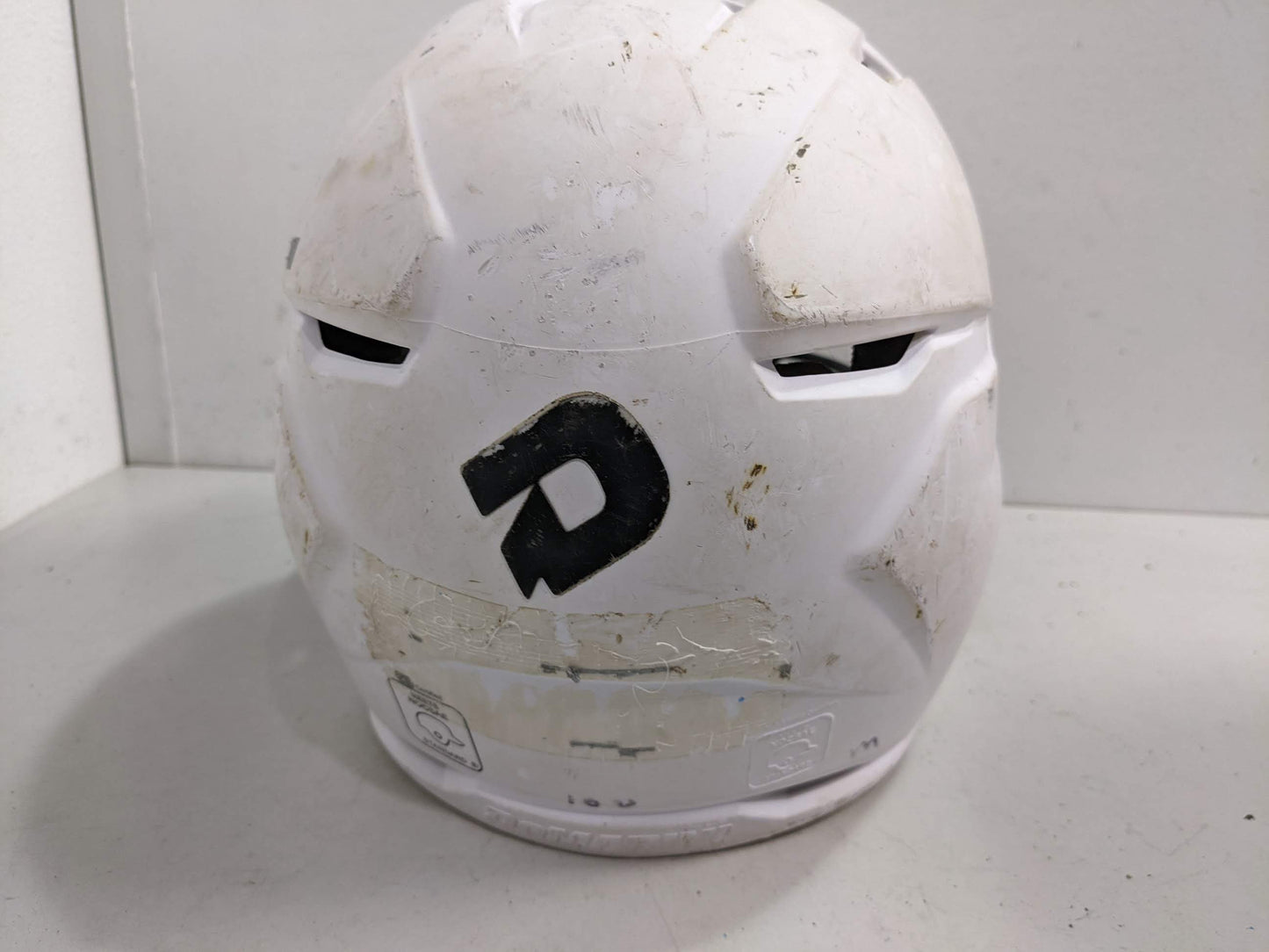 DeMarini West Jeff Baseball Batting Helmet Size Youth White Used Category Locally